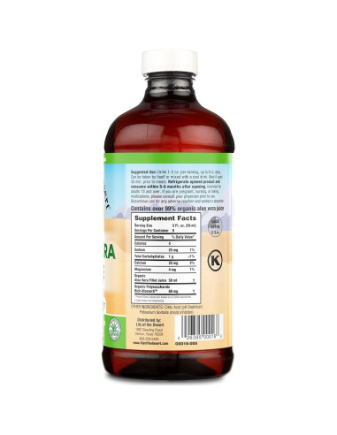 Jugo de Aloe Vera Lirio del Desierto 473 ml Orgánico Vegano