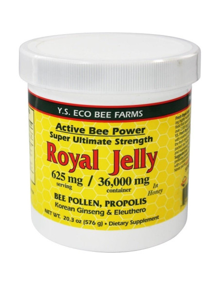 Jalea Real Fresca + Polen de Abeja Y.S. Org 36,000mg Jalea Real Fresca + Polen de Abeja Y.S. Org 36,000mg
