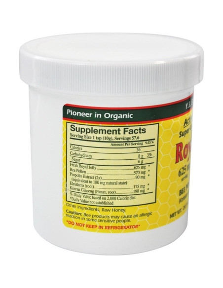 Jalea Real Fresca + Polen de Abeja Y.S. Org 36,000mg Jalea Real Fresca + Polen de Abeja Y.S. Org 36,000mg