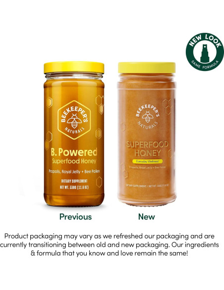 Miel Superfood Beekeeper's Naturals 329g - Jalea Real, Polen, Propóleos Miel Superfood Beekeeper's Naturals 329g - Jalea Real, Polen, Propóleos