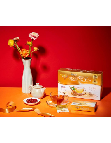 Té Instantáneo Príncipe de la Paz Ginseng Americano 80 Bolsitas