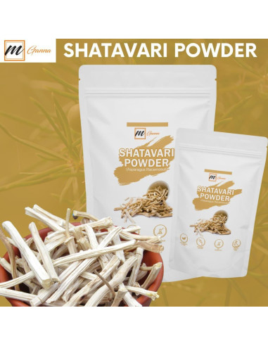 Polvo de Shatavari 100% Natural mGanna 227g - Salud y Belleza