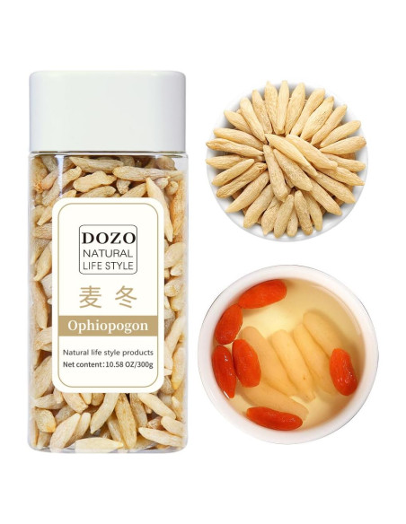 DOZO Ophiopogon Mai Dong 300g - Hierba China Nutritiva DOZO Ophiopogon Mai Dong 300g - Hierba China Nutritiva