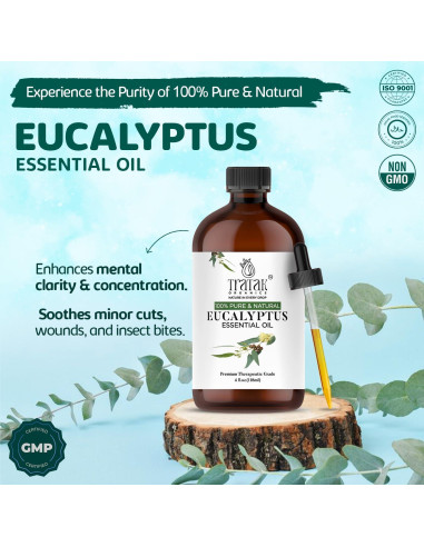 Aceite Esencial de Eucalipto Tratak 118.3ml Grado Terapéutico