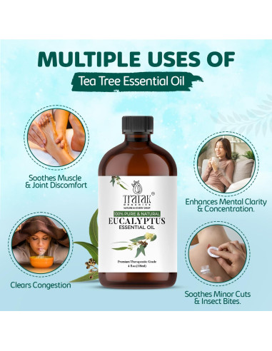 Aceite Esencial de Eucalipto Tratak 118.3ml Grado Terapéutico