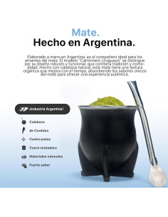 Mate de Calabaza DrinkYerba Camionero Uruguayo Artesanal 2