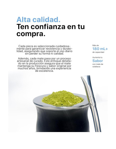 Mate de Calabaza DrinkYerba Camionero Uruguayo Artesanal