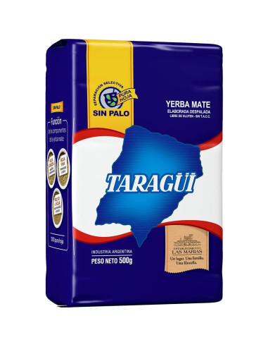 Yerba Mate Taragüi Sin Tallos 500g - Calidad Premium Argentina