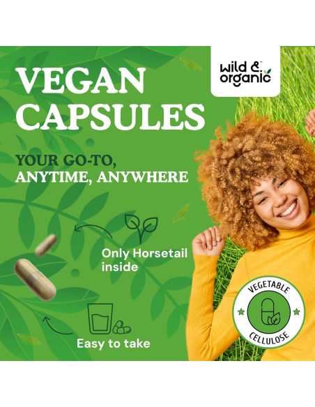Cápsulas de Cola de Caballo Silvestre y Orgánico 60 Unidades Cápsulas de Cola de Caballo Silvestre y Orgánico 60 Unidades