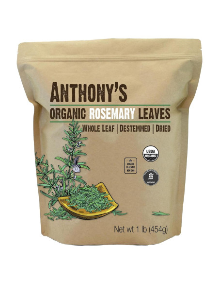 Hojas de Romero Secas Orgánicas Anthony's 0.45 kg Sin Gluten Hojas de Romero Secas Orgánicas Anthony's 0.45 kg Sin Gluten