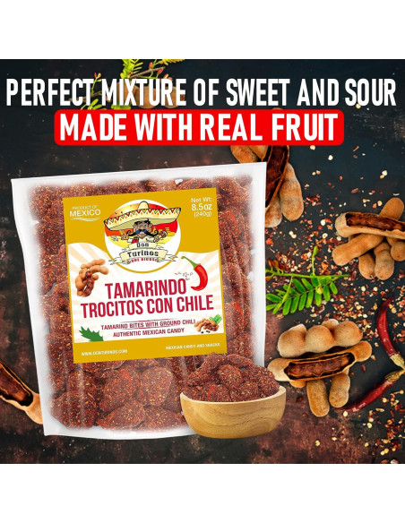 Dulce de Tamarindo con Chile Don Turinos 240g - Sabor Mexicano Dulce de Tamarindo con Chile Don Turinos 240g - Sabor Mexicano