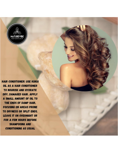 Aceite de Nuez de Kukui Naturevibe Botanicals 907g Puro Natural