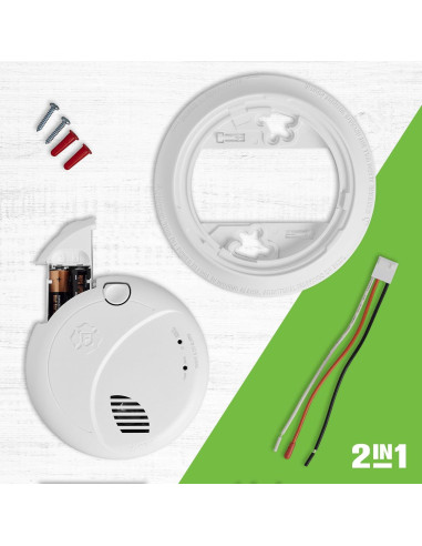 Alarma Combinada de Humo y Monóxido BRK SMCO100V-AC