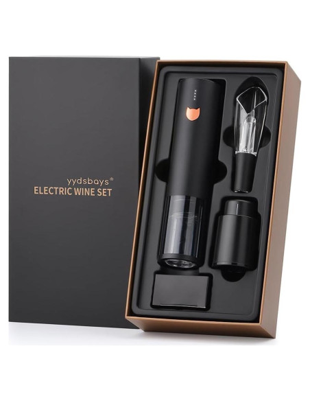 Abridor de Botellas de Vino Eléctrico YYDSBAYS Oro Rosa Recargable Abridor de Botellas de Vino Eléctrico YYDSBAYS Oro Rosa Recargable