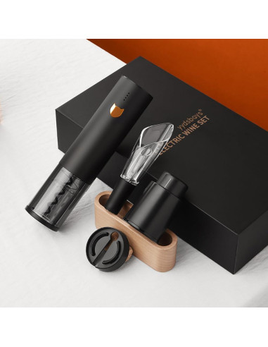 Abridor de Botellas de Vino Eléctrico YYDSBAYS Oro Rosa Recargable