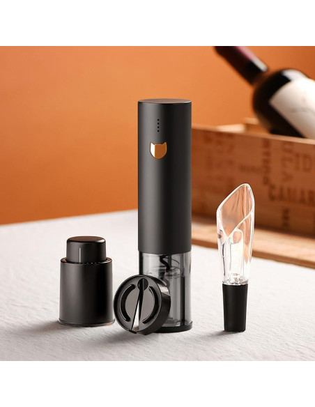 Abridor de Botellas de Vino Eléctrico YYDSBAYS Oro Rosa Recargable Abridor de Botellas de Vino Eléctrico YYDSBAYS Oro Rosa Recargable