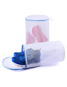 2 Bolsas de Lavado de Zapatos XIAOZHIHUI Malla 35.6x19.8cm