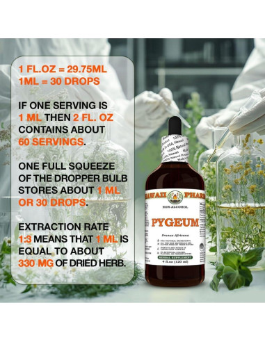 Extracto de Pygeum Hawaii Pharm 60 ml Natural Vegano