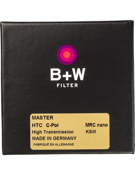 Filtro Polarizador Circular B+W 95mm MRC Kaesemann Alta Transmisión Filtro Polarizador Circular B+W 95mm MRC Kaesemann Alta Transmisión
