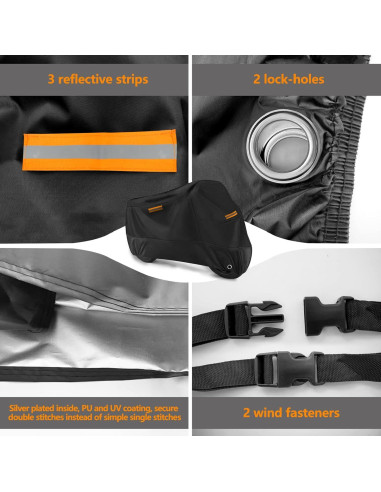 Cubierta Universal para Motocicleta ROMGTNN 274 cm Impermeable