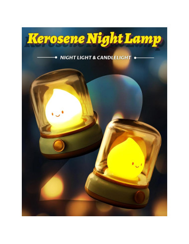 Luz Nocturna Recargable BANDIANCY Verde para Bebés