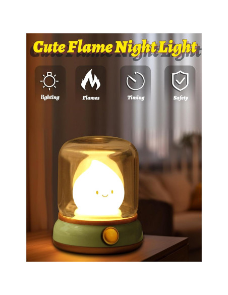 Luz Nocturna Recargable BANDIANCY Verde para Bebés Luz Nocturna Recargable BANDIANCY Verde para Bebés