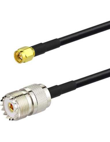 Adaptador Antena Radioaficionado Bingfu SMA Macho a UHF 60cm