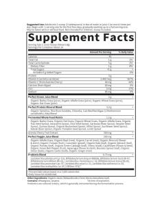 Suplemento de Superalimento Jardín de Vida 140g - Fórmula Verde 2