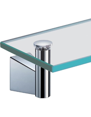 Estante de Vidrio Gatco Bleu Cromo 51.1 cm Duradero