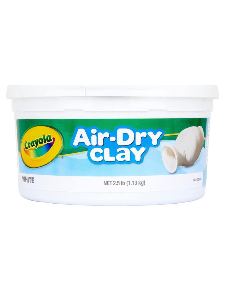 Arcilla Crayola Secado al Aire 1.13 kg Blanca para Modelado Arcilla Crayola Secado al Aire 1.13 kg Blanca para Modelado