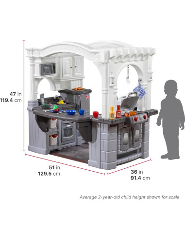 Cocina y Parrilla Step2 para Niños, Juego Interactivo 103 Piezas