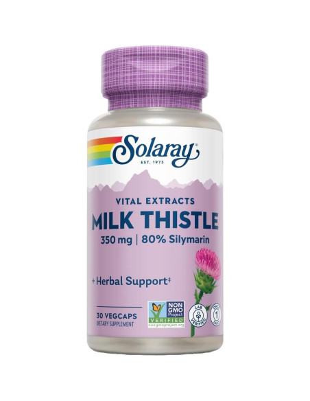 Suplemento Hepático Solaray Cardo Lechero 350 mg 30 VegCaps Suplemento Hepático Solaray Cardo Lechero 350 mg 30 VegCaps