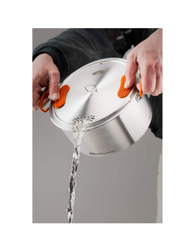 Juego de Cocina GSI Outdoors Campista Base Acero Inoxidable 3 Piezas