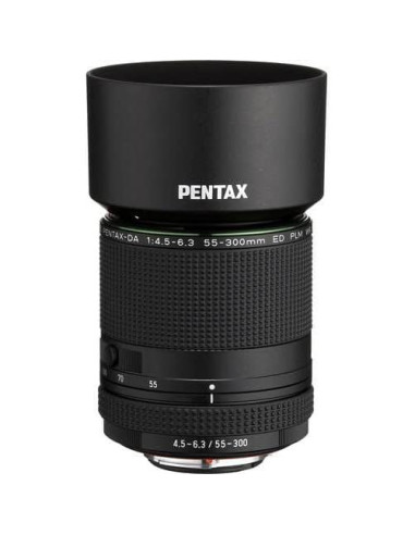 Objetivo Telefoto Zoom Pentax HD DA 55-300mm f/4.5-6.3 + Tarjeta 64GB