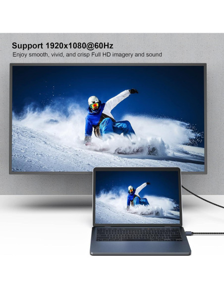 Cable Mini DisplayPort a HDMI 3 Metros BENFEI 4K 30Hz Cable Mini DisplayPort a HDMI 3 Metros BENFEI 4K 30Hz
