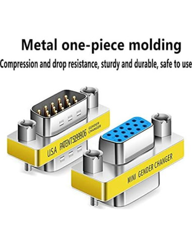 Adaptador VGA Macho a Hembra LNHCAW - Paquete de 3