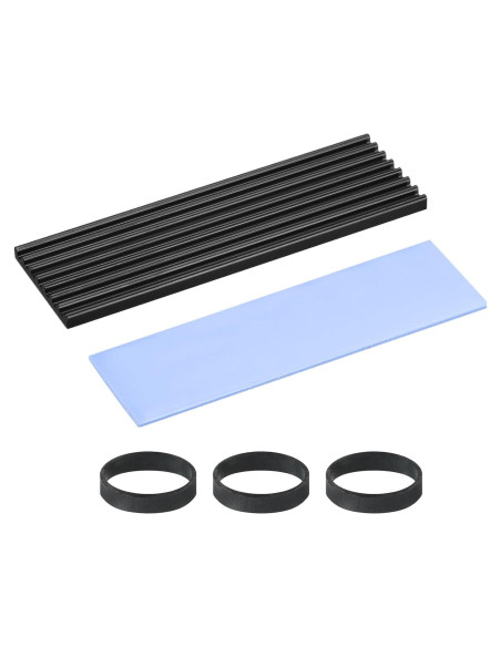 Disipador de Calor PATIKIL para M.2 2280 NVMe SSD Negro Disipador de Calor PATIKIL para M.2 2280 NVMe SSD Negro