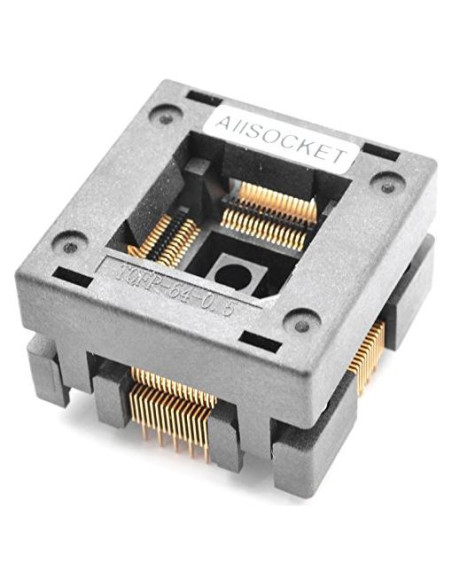Zócalo de Prueba QFP64 ALLSOCKET OTQ-64-0.5-01 0.5mm Zócalo de Prueba QFP64 ALLSOCKET OTQ-64-0.5-01 0.5mm