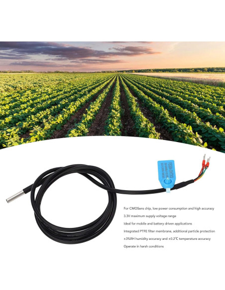 Sonda de Sensor de Temperatura y Humedad WALFRONT I2C IP67 Sonda de Sensor de Temperatura y Humedad WALFRONT I2C IP67