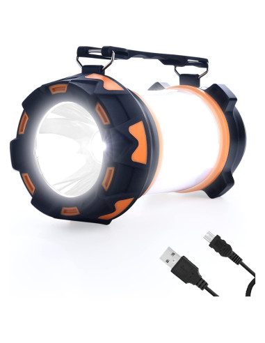 Linterna de Camping LED AYL 1000 Lúmenes Recargable IPX4