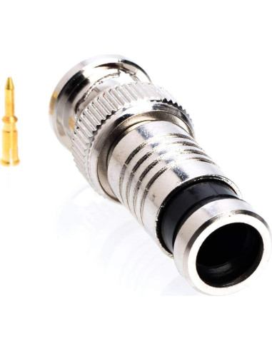 Conector Coaxial BNC RG59 Macho SATMAXIMUM - Paquete de 50