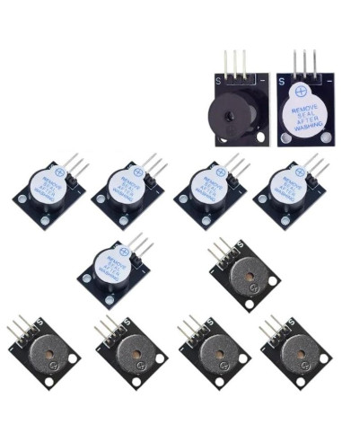 5/10 Módulos de Zumbador Activo/Pasivo KY-006/KY-012 ROXIFETA