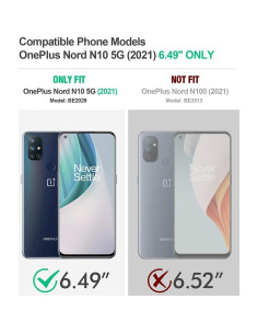 Funda Bumper de Gel TPU Transparente para OnePlus Nord N10 5G 2