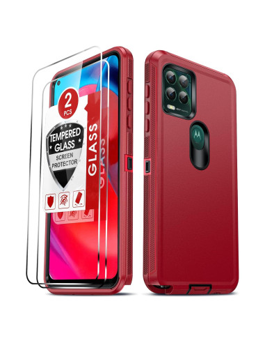 Funda LeYi para Moto G Stylus 5G 2021 + 2 Protectores Vidrio