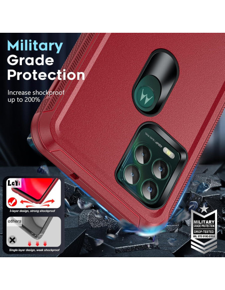 Funda LeYi para Moto G Stylus 5G 2021 + 2 Protectores Vidrio Funda LeYi para Moto G Stylus 5G 2021 + 2 Protectores Vidrio