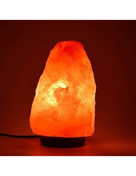 Lámpara de Sal del Himalaya Spantik 18 cm Regulable Madera Lámpara de Sal del Himalaya Spantik 18 cm Regulable Madera