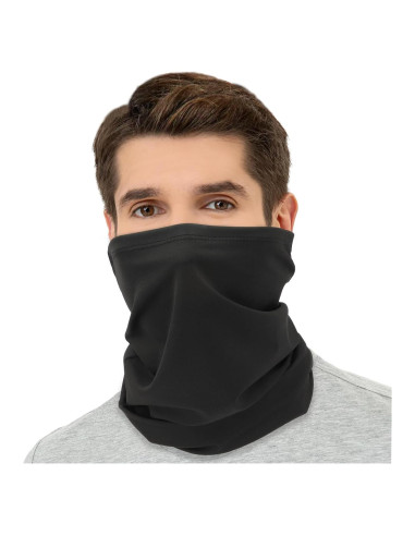 Gaiter de Cuello Negro Unisex para Protección Solar y Polvo