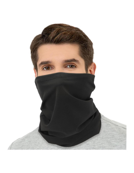 Gaiter de Cuello Negro Unisex para Protección Solar y Polvo Gaiter de Cuello Negro Unisex para Protección Solar y Polvo