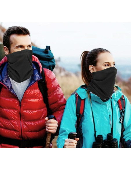 Gaiter de Cuello Negro Unisex para Protección Solar y Polvo Gaiter de Cuello Negro Unisex para Protección Solar y Polvo