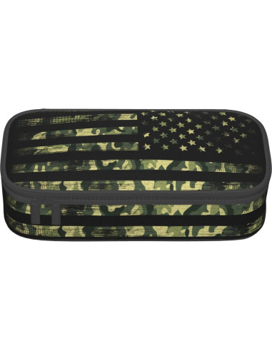 Estuche de Lápices YIJIUWKIS Camo Verde 21x9.5x5 cm